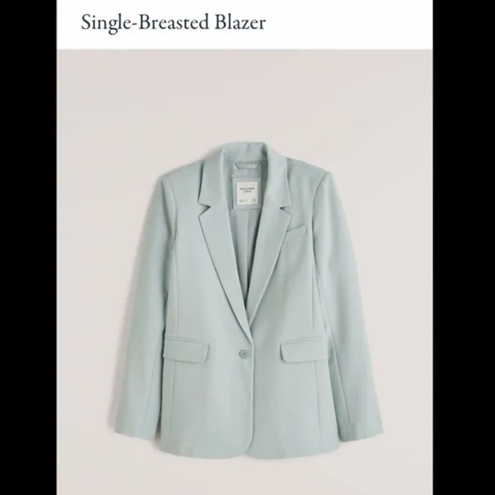 BRAND NEW Light Green Abercrombie Blazer (NWT)